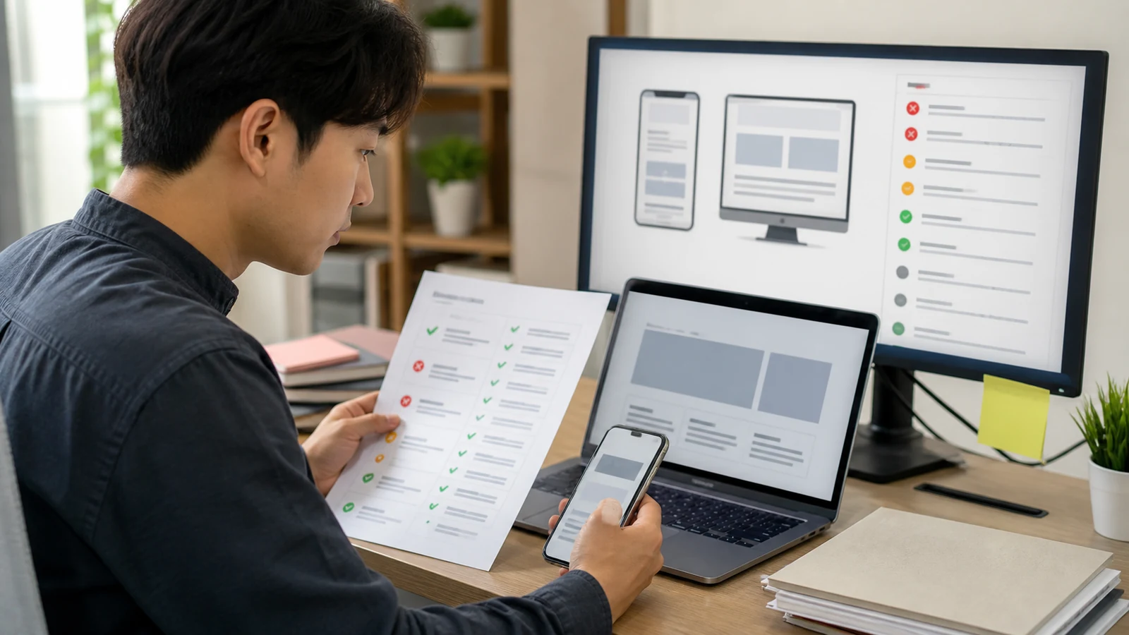 웹사이트 검색 성과를 분석하는 화면